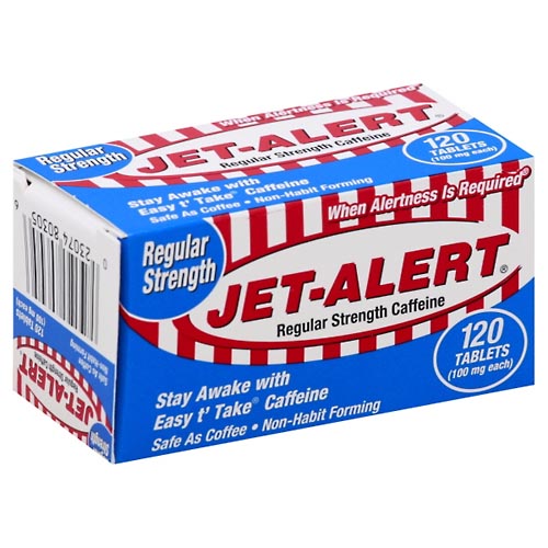 Image for Jet Alert Caffeine, Regular Strength, 100 mg, Tablets,120ea from AuBurn Garnett