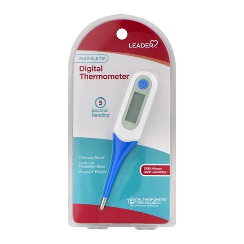 Image for Leader Thermometer, Digital, Flexible Tip,1ea from AuBurn Garnett