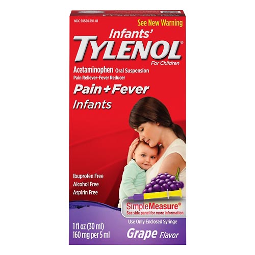 Image for Infants' Tylenol Pain + Fever, For Children, Grape Flavor,1oz from AuBurn Garnett