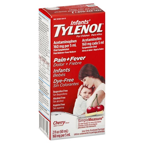 Image for Tylenol Pain + Fever, Infants', Cherry Flavor,2oz from AuBurn Garnett