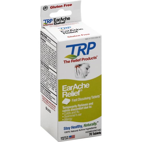Image for Relief Products EarAche Relief, Fast Dissolving Tablets,70ea from AuBurn Garnett